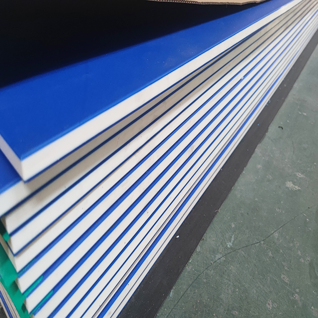 Blue Or Blue-white-blue HDPE 2.440m X 1.220m Sheet 
